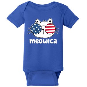 Meowica America Cat Cute Baby Bodysuit