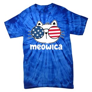 Meowica America Cat Cute Tie-Dye T-Shirt