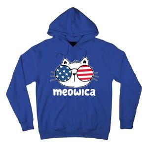 Meowica America Cat Cute Tall Hoodie