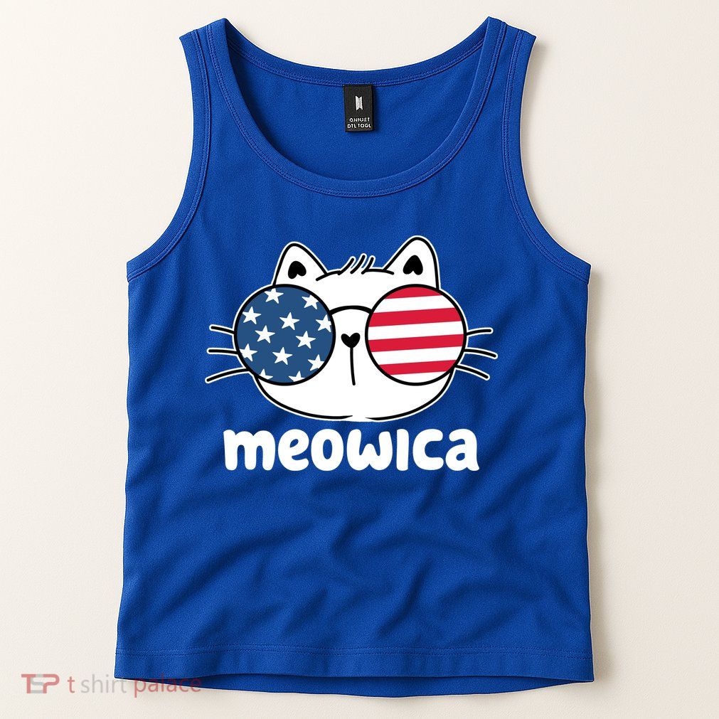 Meowica America Cat Cute Tank Top