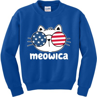 Meowica America Cat Cute Kids Sweatshirt
