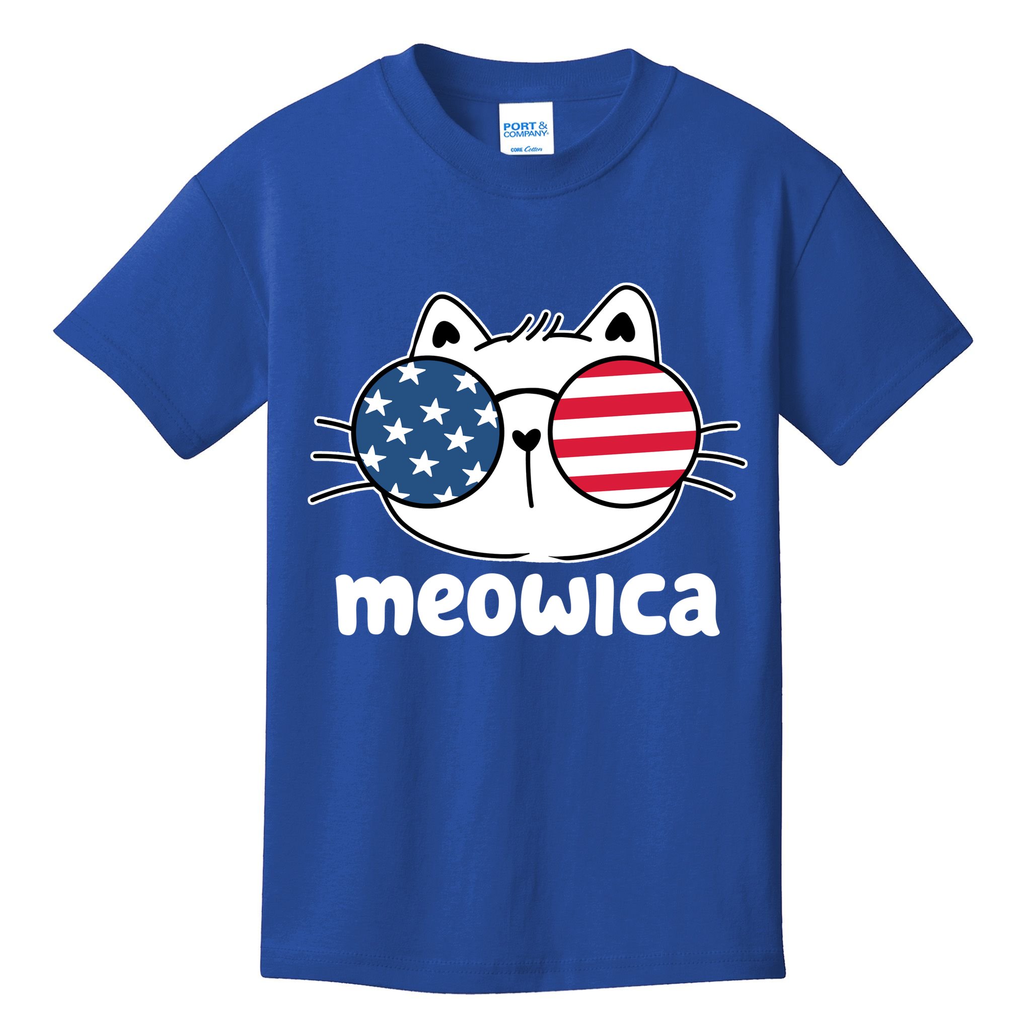 Meowica America Cat Cute Kids T-Shirt