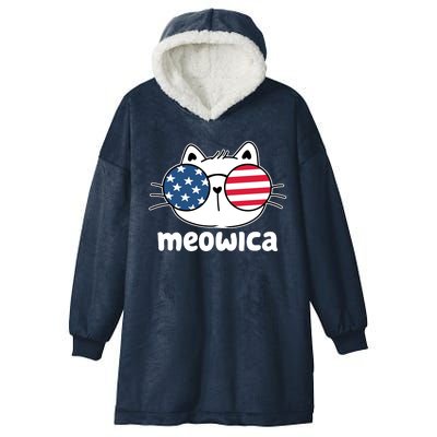 Meowica America Cat Cute Hooded Wearable Blanket