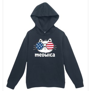 Meowica America Cat Cute Urban Pullover Hoodie