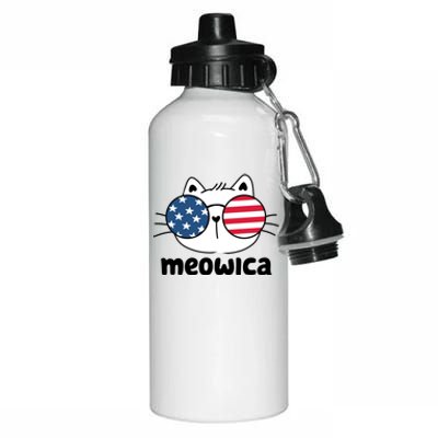 Meowica America Cat Cute Aluminum Water Bottle