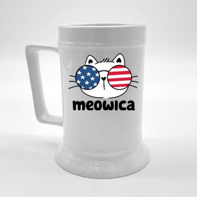 Meowica America Cat Cute Beer Stein