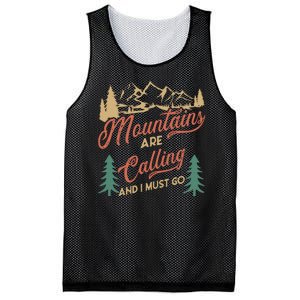 Mountains Are Calling And I Must Go Mesh Reversible Basketball Jersey Tank