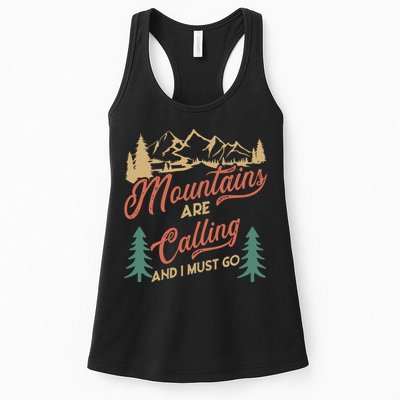Mountains Are Calling And I Must Go Womens Tank Top