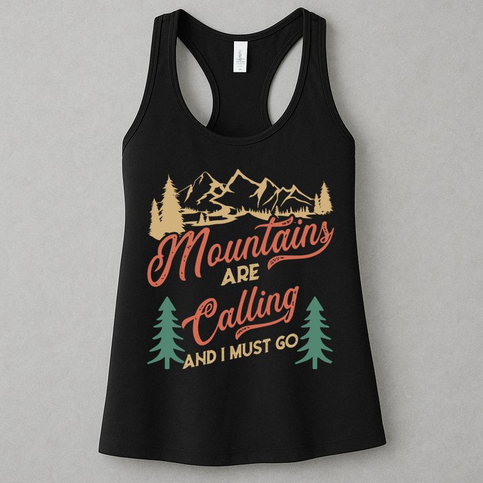 Mountains Are Calling And I Must Go Womens Tank Top
