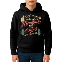 Mountains Are Calling And I Must Go Kids Hoodie