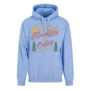 Mountains Are Calling And I Must Go Unisex Surf Hoodie