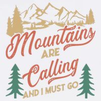 Mountains Are Calling And I Must Go Garment-Dyed Sweatshirt