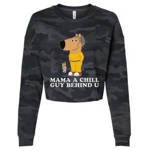 Mama A Chill Guy Behind You Gen Z Cropped Pullover Crew