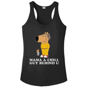 Mama A Chill Guy Behind You Gen Z Ladies PosiCharge Competitor Racerback Tank