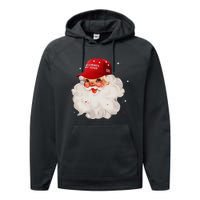 Make A Christmas Great Again Xmas Trump Maga Pajamas Santa Performance Fleece Hoodie