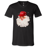 Make A Christmas Great Again Xmas Trump Maga Pajamas Santa V-Neck T-Shirt