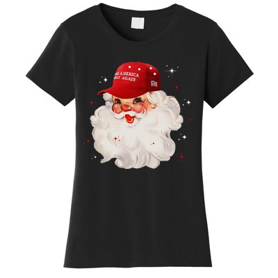 Make A Christmas Great Again Xmas Trump Maga Pajamas Santa Women's T-Shirt