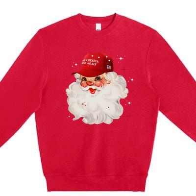 Make A Christmas Great Again Xmas Trump Maga Pajamas Santa Premium Crewneck Sweatshirt