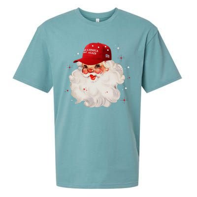 Make A Christmas Great Again Xmas Trump Maga Pajamas Santa Sueded Cloud Jersey T-Shirt