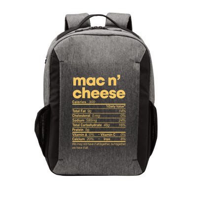 Mac And Cheese Nutrition Thanksgiving Mac N Cheese Vector Backpack
