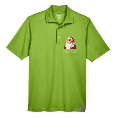 Make A Christmas Great Again Xmas President Trump Maga Santa Gift Men's Origin Performance Pique Polo