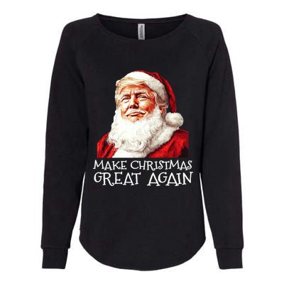 Make A Christmas Great Again Xmas President Trump Maga Santa Gift Womens California Wash Sweatshirt