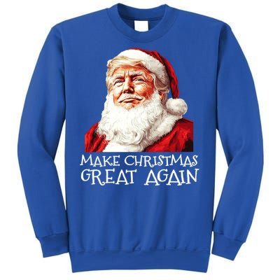 Make A Christmas Great Again Xmas President Trump Maga Santa Gift Sweatshirt