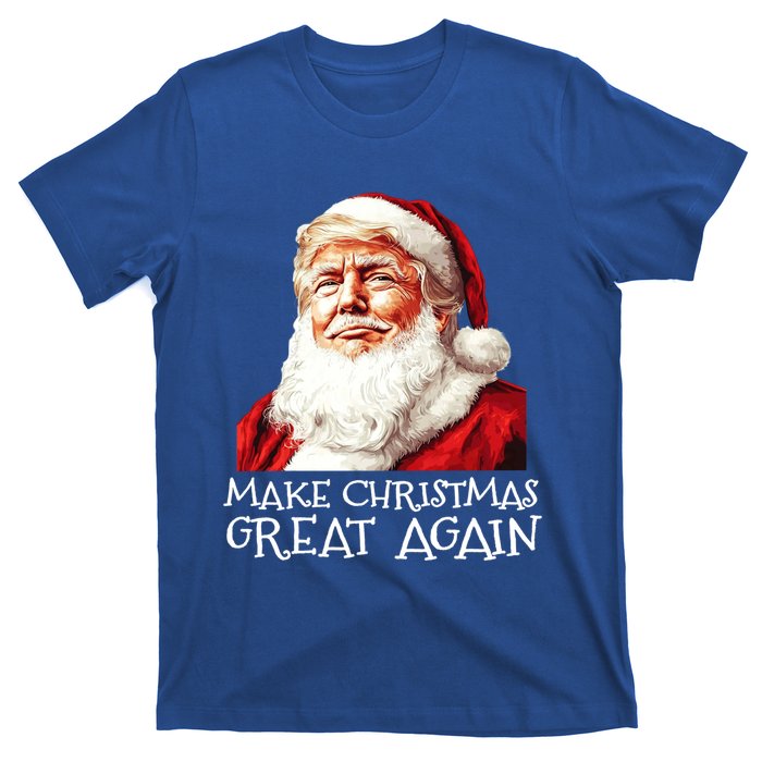 Make A Christmas Great Again Xmas President Trump Maga Santa Gift T-Shirt