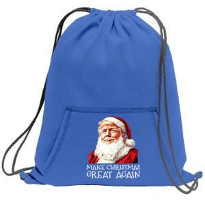 Make A Christmas Great Again Xmas President Trump Maga Santa Gift Sweatshirt Cinch Pack Bag