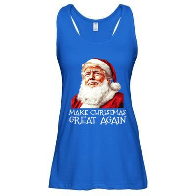 Make A Christmas Great Again Xmas President Trump Maga Santa Gift Ladies Essential Flowy Tank