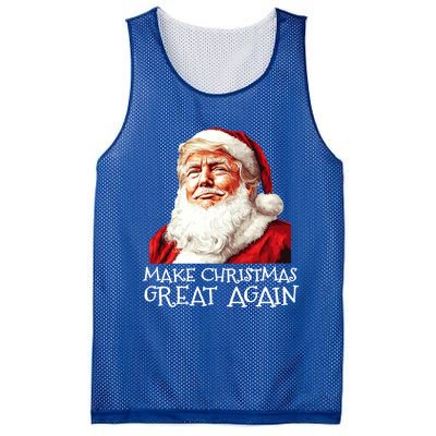 Make A Christmas Great Again Xmas President Trump Maga Santa Gift Mesh Reversible Basketball Jersey Tank