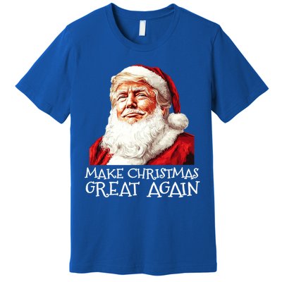 Make A Christmas Great Again Xmas President Trump Maga Santa Gift Premium T-Shirt