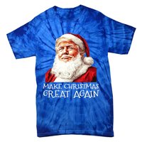 Make A Christmas Great Again Xmas President Trump Maga Santa Gift Tie-Dye T-Shirt