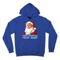 Make A Christmas Great Again Xmas President Trump Maga Santa Gift Tall Hoodie