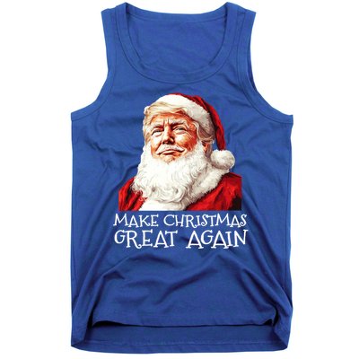 Make A Christmas Great Again Xmas President Trump Maga Santa Gift Tank Top