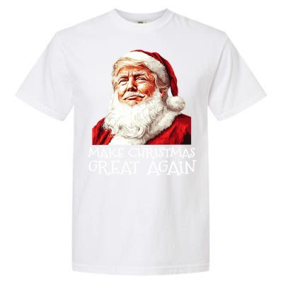 Make A Christmas Great Again Xmas President Trump Maga Santa Gift Garment-Dyed Heavyweight T-Shirt