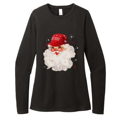 Make A Christmas Great Again Xmas Trump Maga Pajamas Santa Gift Womens CVC Long Sleeve Shirt