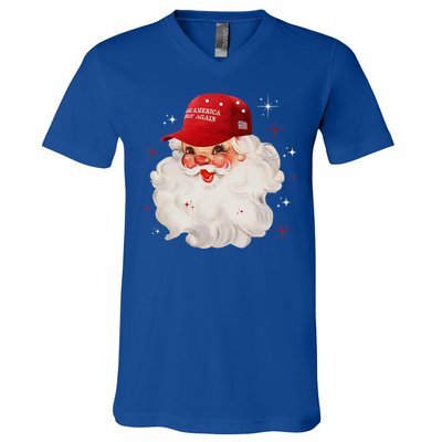 Make A Christmas Great Again Xmas Trump Maga Pajamas Santa Gift V-Neck T-Shirt