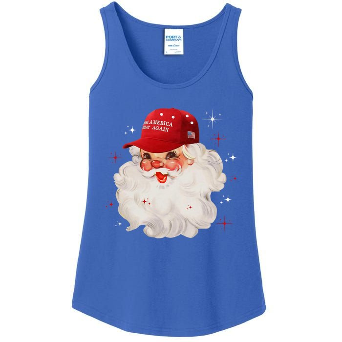 Make A Christmas Great Again Xmas Trump Maga Pajamas Santa Gift Ladies Essential Tank