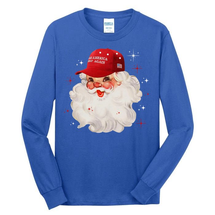 Make A Christmas Great Again Xmas Trump Maga Pajamas Santa Gift Tall Long Sleeve T-Shirt