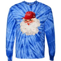 Make A Christmas Great Again Xmas Trump Maga Pajamas Santa Gift Tie-Dye Long Sleeve Shirt