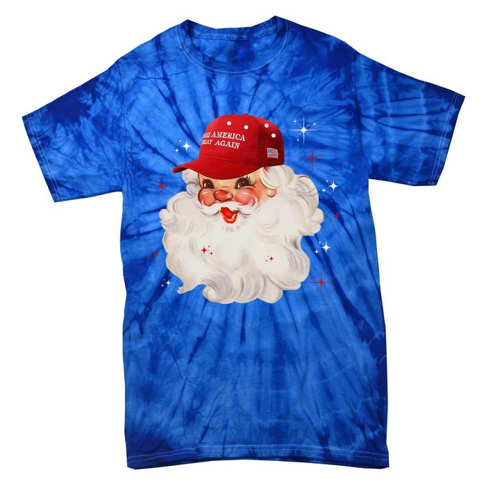 Make A Christmas Great Again Xmas Trump Maga Pajamas Santa Gift Tie-Dye T-Shirt