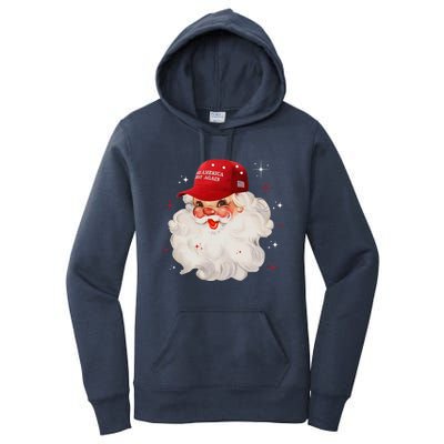 Make A Christmas Great Again Xmas Trump Maga Pajamas Santa Gift Women's Pullover Hoodie