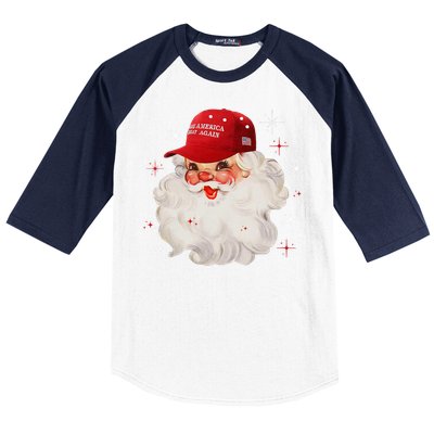 Make A Christmas Great Again Xmas Trump Maga Pajamas Santa Gift Baseball Sleeve Shirt