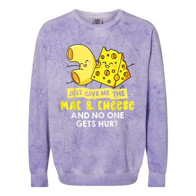 Mac And Cheese Macaroni Cheesy Noodle Colorblast Crewneck Sweatshirt