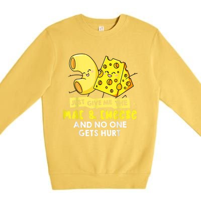 Mac And Cheese Macaroni Cheesy Noodle Premium Crewneck Sweatshirt