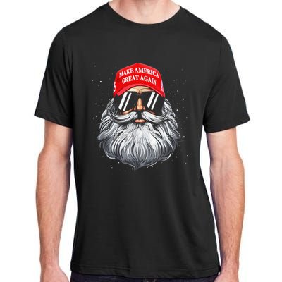 Make A Christmas Great Again Funny Xmas Trump Santa Pajamas Adult ChromaSoft Performance T-Shirt