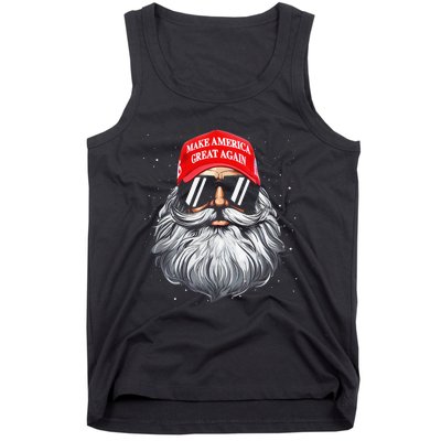 Make A Christmas Great Again Funny Xmas Trump Santa Pajamas Tank Top