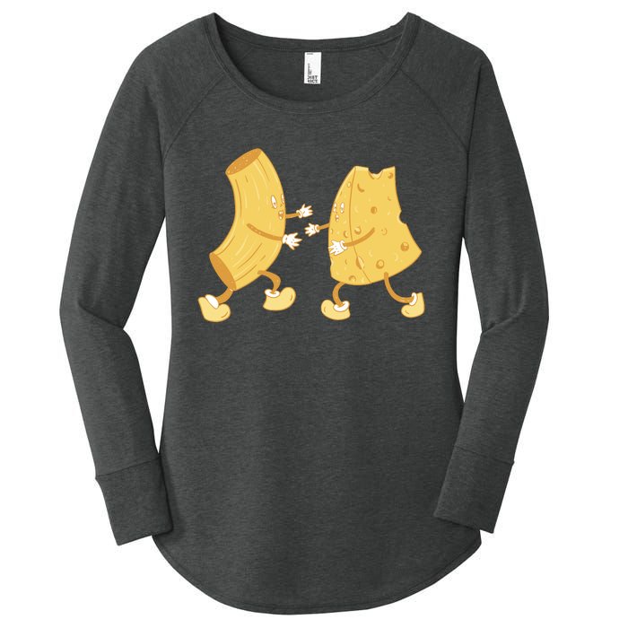 Mac And Cheese Funny Cute Women's Perfect Tri Tunic Long Sleeve Shirt