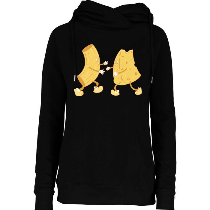 Mac And Cheese Funny Cute Womens Funnel Neck Pullover Hood